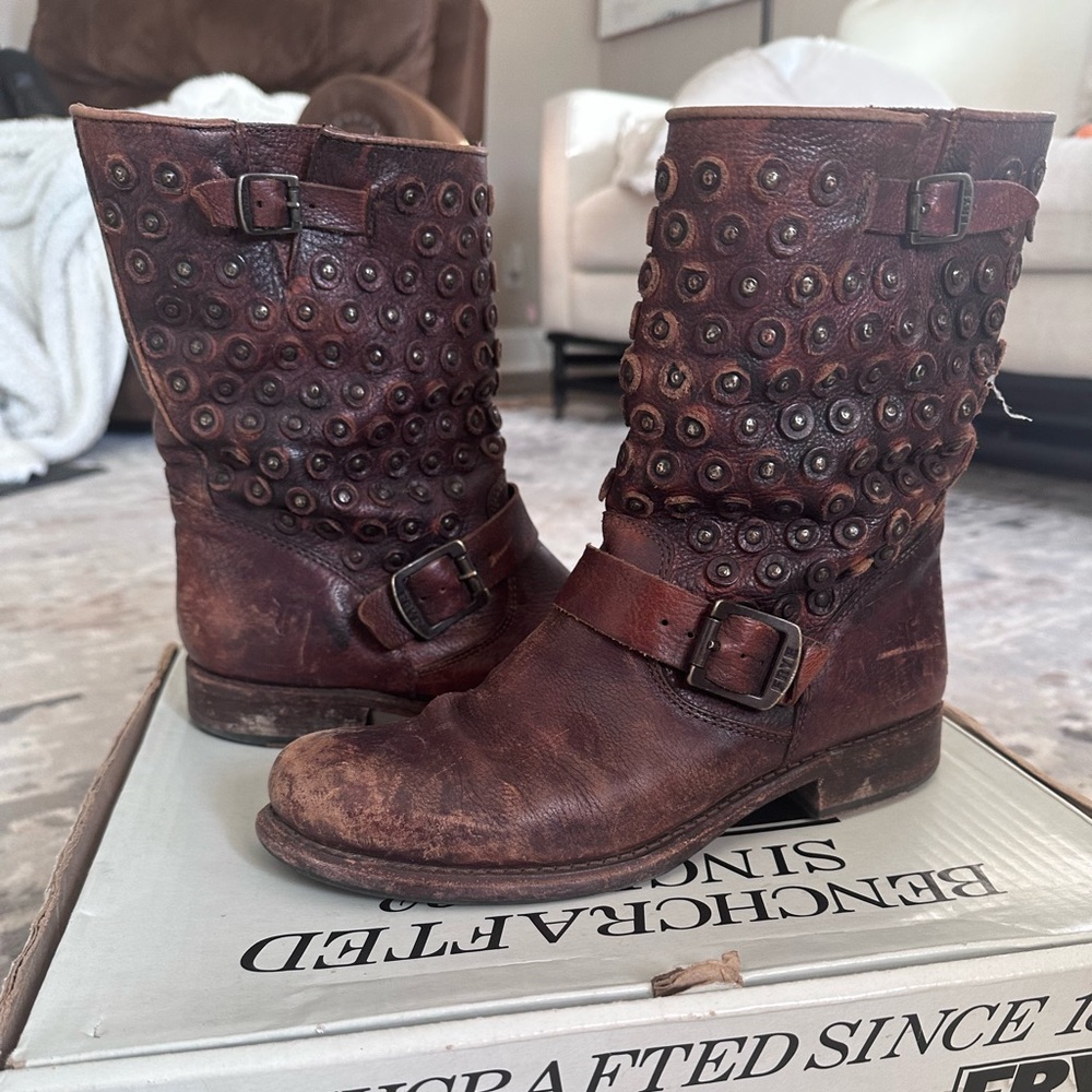 Frye Jenna Disc Short Boot, Sz 9.5